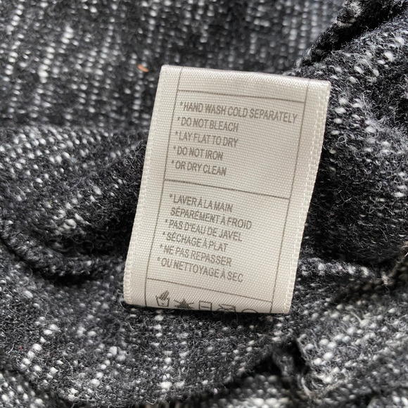 BB Dakota Demi Hoodie Jacket Open Cardigan Black Marled Pockets Womens Sz XS - Picture 10 of 11